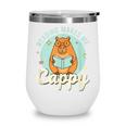 Reading Makes Me Cappy Bookworm Capybara Book Reading Wine Tumbler Reading Makes Me Cappy Bookworm Capybara Book Reading Wine Tumbler