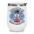 Reading Is Snow Much Fun Snowflake Book Lovers Winter Theme Premium Tri-Blend Wine Tumbler