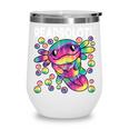 Readsolotl Cute Axolotl Book Lover Reading Women Girls Wine Tumbler Readsolotl Cute Axolotl Book Lover Reading Women Girls Wine Tumbler
