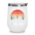 Retro I Put My Book Down To Be Here For Book Lover Wine Tumbler