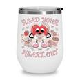 Retro Read Your Heart Out Valentine’s Day Teacher Book Lover Wine Tumbler