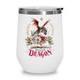 Santa's Favorite Book Dragon Christmas Magic Wine Tumbler Santa's Favorite Book Dragon Christmas Magic Wine Tumbler