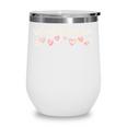 School Librarian Valentines Day Daisy Library Book Lover Wine Tumbler School Librarian Valentines Day Daisy Library Book Lover Wine Tumbler