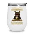 i Have Selective Hearing Cat Coffee Books Retro Wine Tumbler