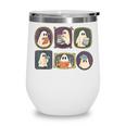 Spooky Teacher Halloween Ghost Reading Book Trick Or Treat Wine Tumbler Spooky Teacher Halloween Ghost Reading Book Trick Or Treat Wine Tumbler