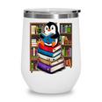 Teacher Librarian Kawaii Penguin Book Lover Penguin Wine Tumbler