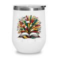 History Book Education Freedom Teacher Women Men Kids Wine Tumbler
