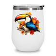 Toucan Reading Book Wine Tumbler