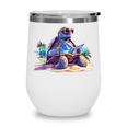 Turtle Wearing Sunglasses Reading A Book On The Beach Summer Wine Tumbler Turtle Wearing Sunglasses Reading A Book On The Beach Summer Wine Tumbler
