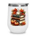 Vintage Autumn Books Coffee Pumpkin Fall Reading Wine Tumbler Vintage Autumn Books Coffee Pumpkin Fall Reading Wine Tumbler