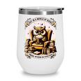 Wise Owl Reading Books Wine Tumbler Wise Owl Reading Books Wine Tumbler
