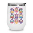 Witches Reading Books Halloween Cute Teens Kids Wine Tumbler Witches Reading Books Halloween Cute Teens Kids Wine Tumbler
