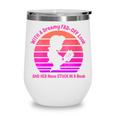 Women's With A Dreamy Far-Off Look And Her Nose Stuck In A Book Wine Tumbler