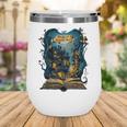 4 Books Are Portable Magic Bookish Reading Nerd Quote Wine Tumbler