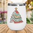 Book Christmas Tree For Librarians Book Lovers Wine Tumbler Book Christmas Tree For Librarians Book Lovers Wine Tumbler