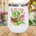 Book Worm Costume World Book Day Cute Kawaii Worm Reading Wine Tumbler