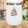 All Booked For Christmas Book Christmas Book Lover Librarian Wine Tumbler