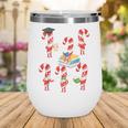 Bookmas Christmas Books Shirt Candy Cane Bookworm Wine Tumbler
