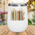 Fantasy Drama Tragedy Book Floral Subtle Wine Tumbler