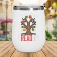 Freadom Tree Read Reading Librarian Book Across America Wine Tumbler