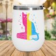 Pansexual Pride Celestial Cat Sitting Book LGBTQ Pan Colors Men Women Wine Tumbler Pansexual Pride Celestial Cat Sitting Book LGBTQ Pan Colors Men Women Wine Tumbler