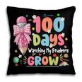 100th Day Of School Teacher Women Floral Books Pillowcase