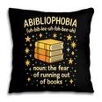 Abibliophobia Book Lover Reading Humor Graphic Pillowcase
