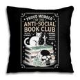 Anti-Social Book-Club Cat Graphic Pillowcase