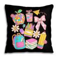 Apple Disco Pencil Books Bow Teacher Student Back To School Pillowcase