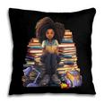 Back To School Afro Melanin Girl Reading Book Bookworm Pillowcase