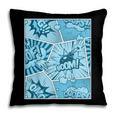 Blue Comic Book Blue Graphic Pillowcase