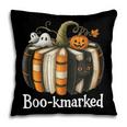 Boo-Kmarked Fall Pumpkin Books Halloween Teacher Teaching Pillowcase