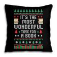 Book Lover Christmas Reader Ugly Sweater Tee Xmas New Year Pillowcase