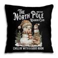 Bookish Christmas North Pole Book Club Snowman Book Worm Pillowcase
