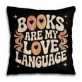 Books Are My Love Language Retro Groovy 70s Book Lover Pillowcase Books Are My Love Language Retro Groovy 70s Book Lover Pillowcase