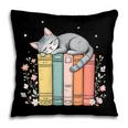 Books Lover Cute Sleepy Cat Relax Reading Vibe Pillowcase