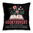 Booktrovert Book Lover Bookworm Reading Books Librarian Pillowcase