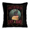 Cats And Books Lover Reading Literary Feline Humor Pillowcase
