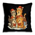 Cats Reading Books Christmas Tree Pillowcase
