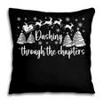 Christmas Book Lover Santa Dashing Through One More Chapter Pillowcase
