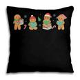 Christmas Library Gingerbread Man Books Lover Bookish Pillowcase Christmas Library Gingerbread Man Books Lover Bookish Pillowcase
