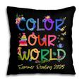 Color Our World Summer Reading 2025 Boho Wildflower Book Pillowcase