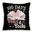 Coquette 100 Days Of Bows Books Reading 100th Day Of School Pillowcase