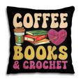 Crochet Coffee Reading Books Crocheter Crocheting Pillowcase