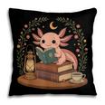 Cute Axolotl Reading Books Cozy Bookworm Pillowcase