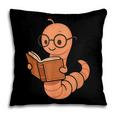 Cute Bookworm Worm Reading Book Glasses Nerdy Pillowcase