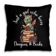 Cute Dragon Reading Book Bookworm Dragon And Books For Women Pillowcase