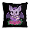 Cute Pastel Goth Bat Reading Book Pillowcase