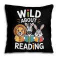 Cute Wildlife Zoo Animals For Book Reader Bookworms Pillowcase