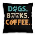 Dogs Books Coffee Reading Book Lover Pillowcase